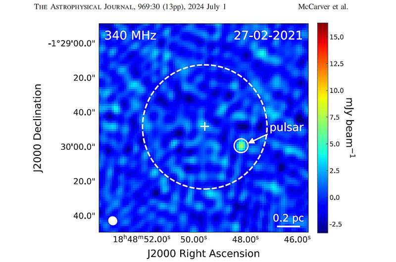 Research intern helps discover a new pulsar buried in a mountain of data